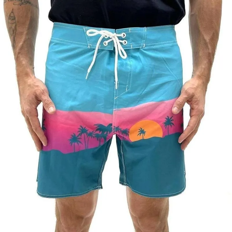Shorts Lupo AM Beach Masculino Azul