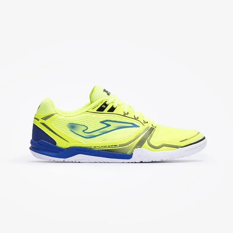 Chuteira Tenis Futsal Joma Dribling Fluor Adulto Futebol de Salão Amerelo