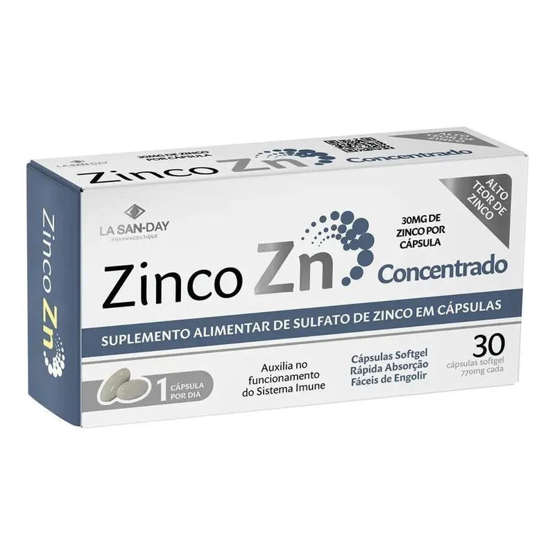 Zinco Concentrado (30 Cápsulas) - La San Day