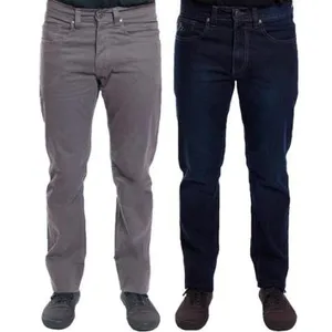 Kit 2 Calças Jeans R7Jeans Masculina Modelo Tradicional Cintura Média