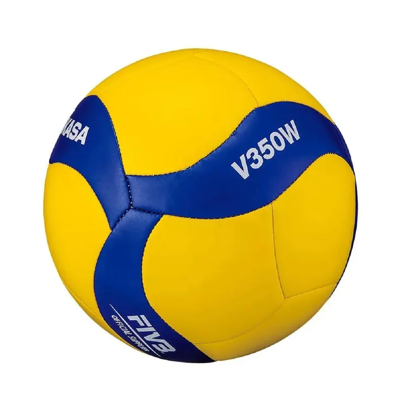 Bola De Voleibol Mikasa V350w Amarelo E Azul - Padrão FIVB - Ref MK000064