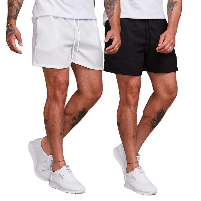Kit 2 Bermudas Shorts Masculina Linho