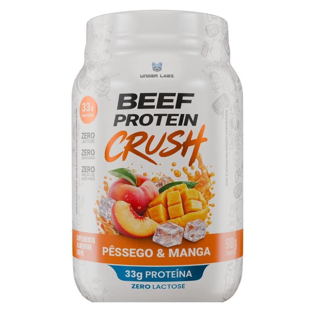 Beef Protein Isolado Hidrolisado Pessego Manga 910g Under