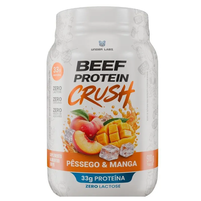 Beef Protein Isolado Hidrolisado Pessego Manga 910g Under