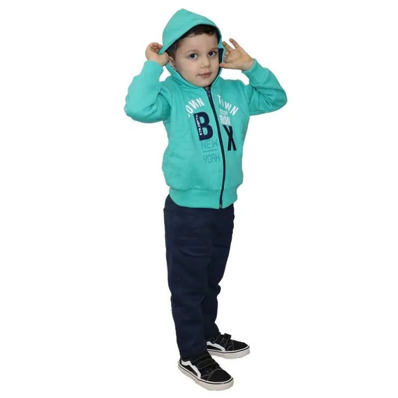 Agasalho flanelado BX Baby com capuz Passagem Secreta