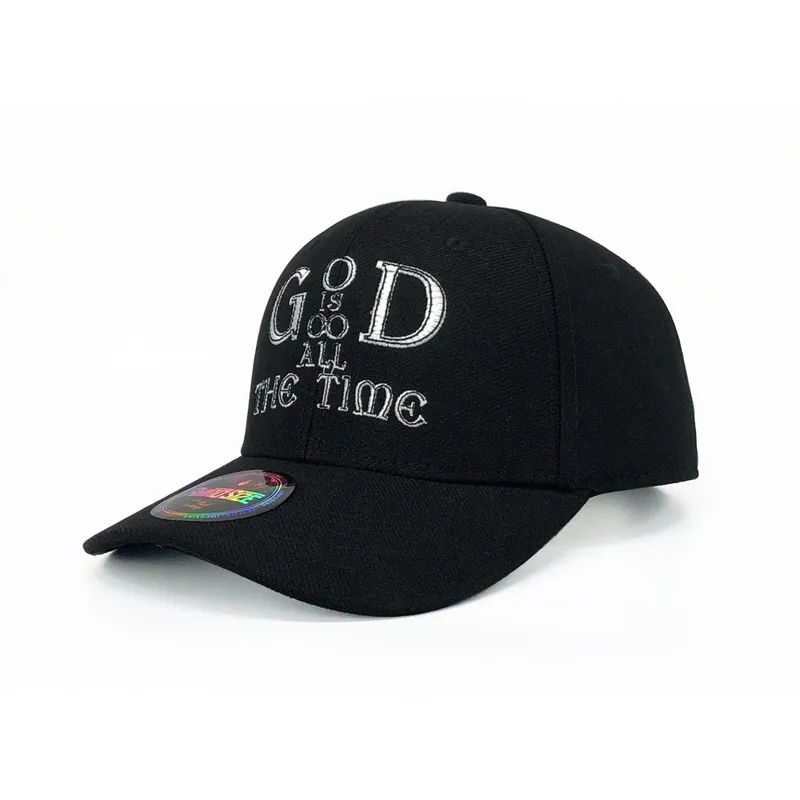 Boné Rhino Size God Is Good Preto Aba Curva
