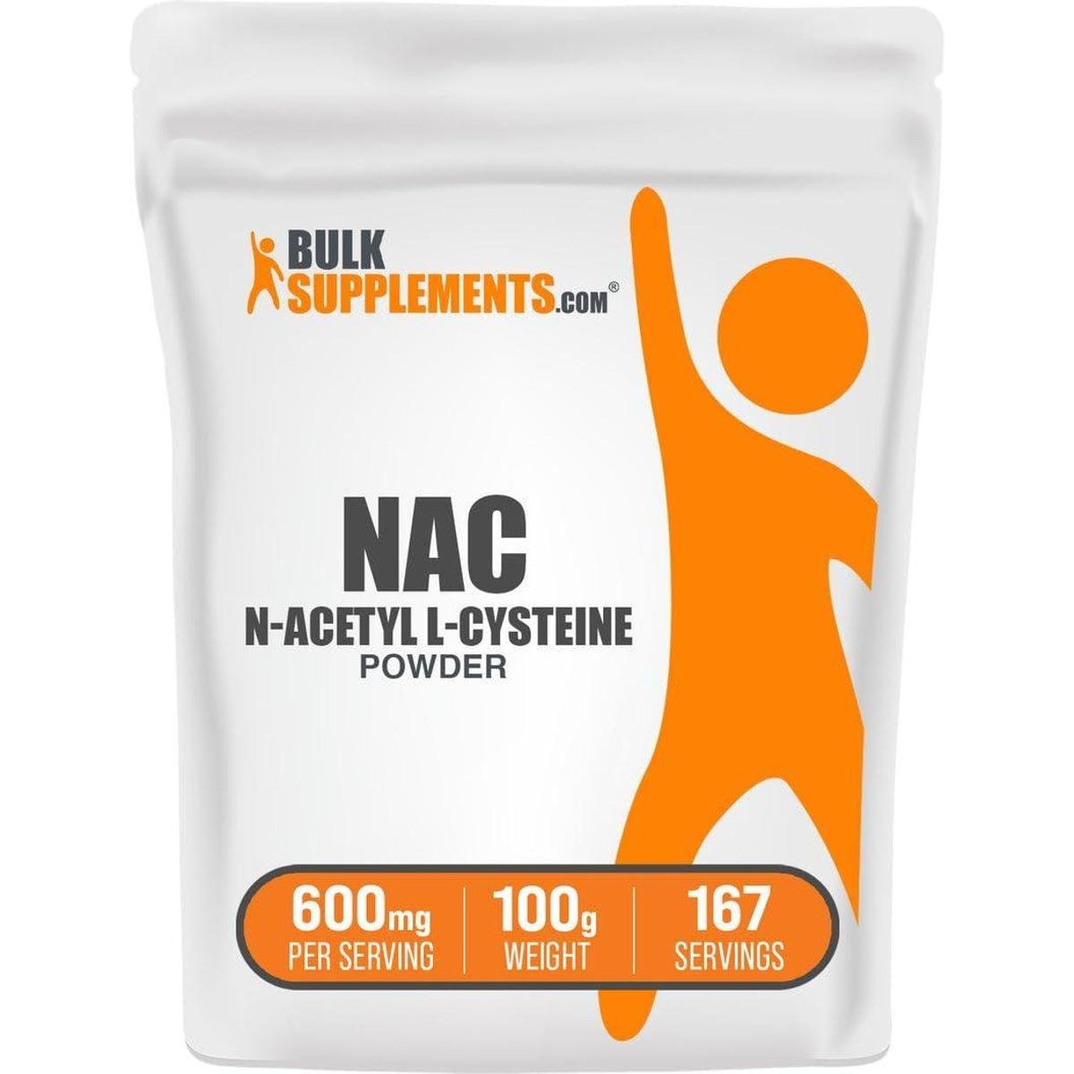 Suplemento Bulksupplements.Com N-Acetilcisteína 600Mg 100G