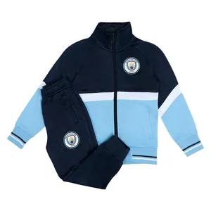 Conjunto Agasalho Manchester City Trilobal Infantil Juvenil