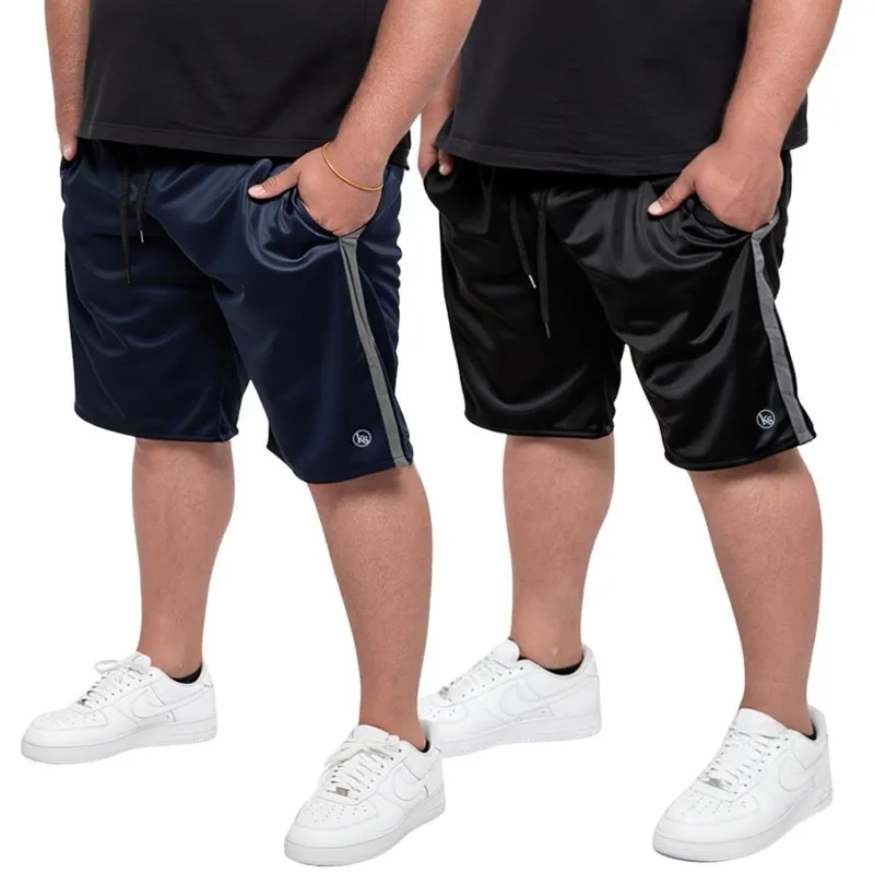 Kit 2 Bermuda Masculina Short Plus Size Esporte Com Bolsos Helanca