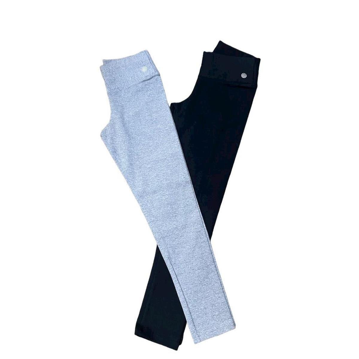 Kit 2 Calças Legging Cotton Infantil