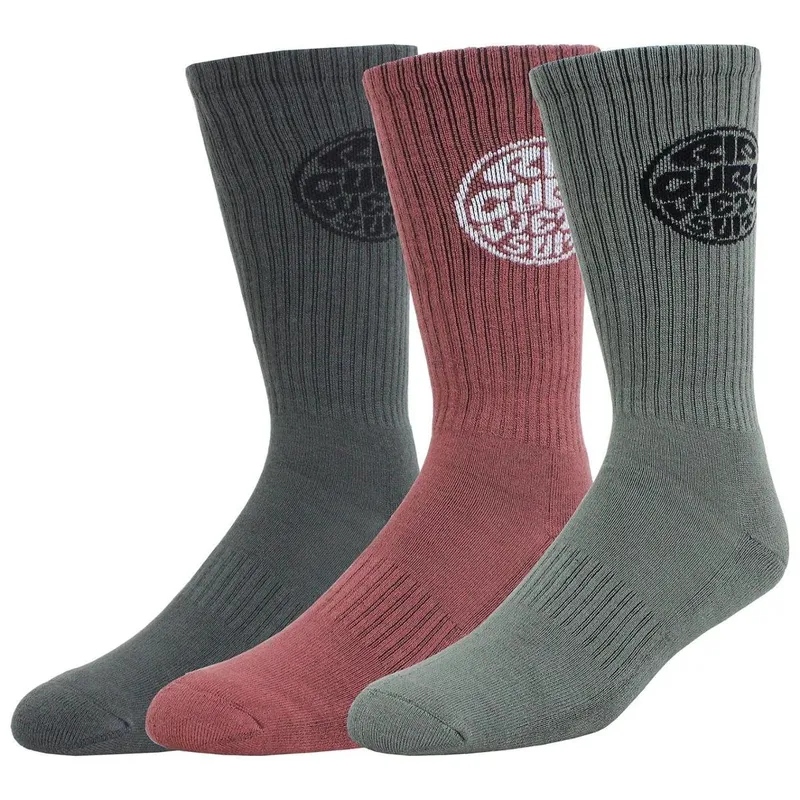 Meia Rip Curl Wetty Crew Kit com 3 Pares Importada
