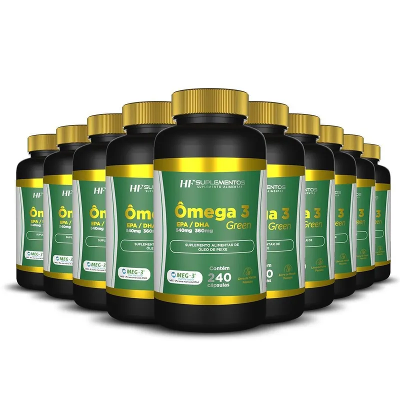 10x ÔMEGA 3 240CAPS EPA 540MG + DHA 360MG HF SUPLEMENTOS
