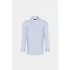 Camisa Aramis Algodão Flamê Manga Longa Gola Padre Azul Bebe