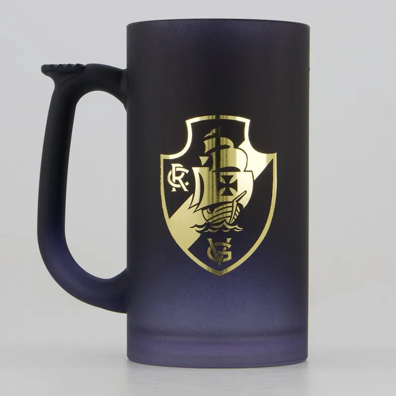 Caneca Vasco Chopp Acrílico Preta