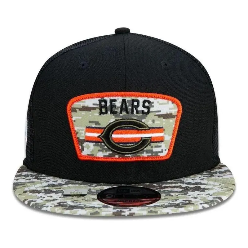 BONÉ NEW ERA 950 CHICAGO BEARS SALUTE TO SERVICE NFP22BON251 PRETO VERDE CAMO