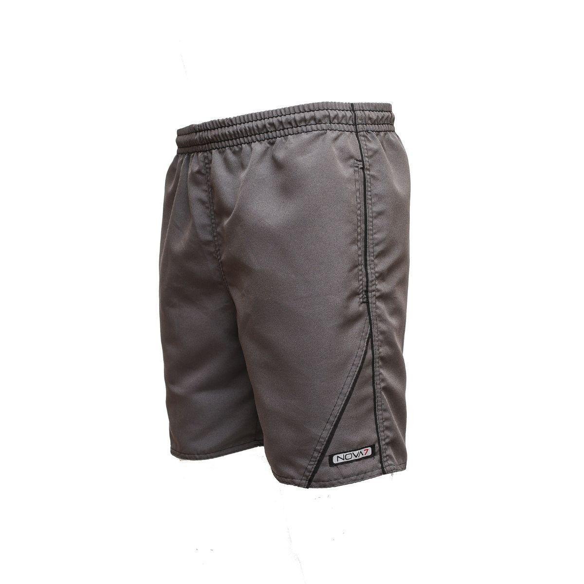 Kit 3 Shorts Bermudas Tactel Leve Macio Elástico Cordão Barbante 3 Bolsos Viés Listras Academia