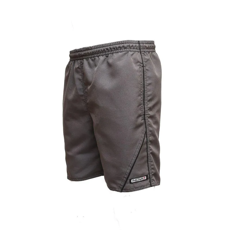 Kit 3 Shorts Bermudas Tactel Leve Macio Elástico Cordão Barbante 3 Bolsos Viés Listras Academia