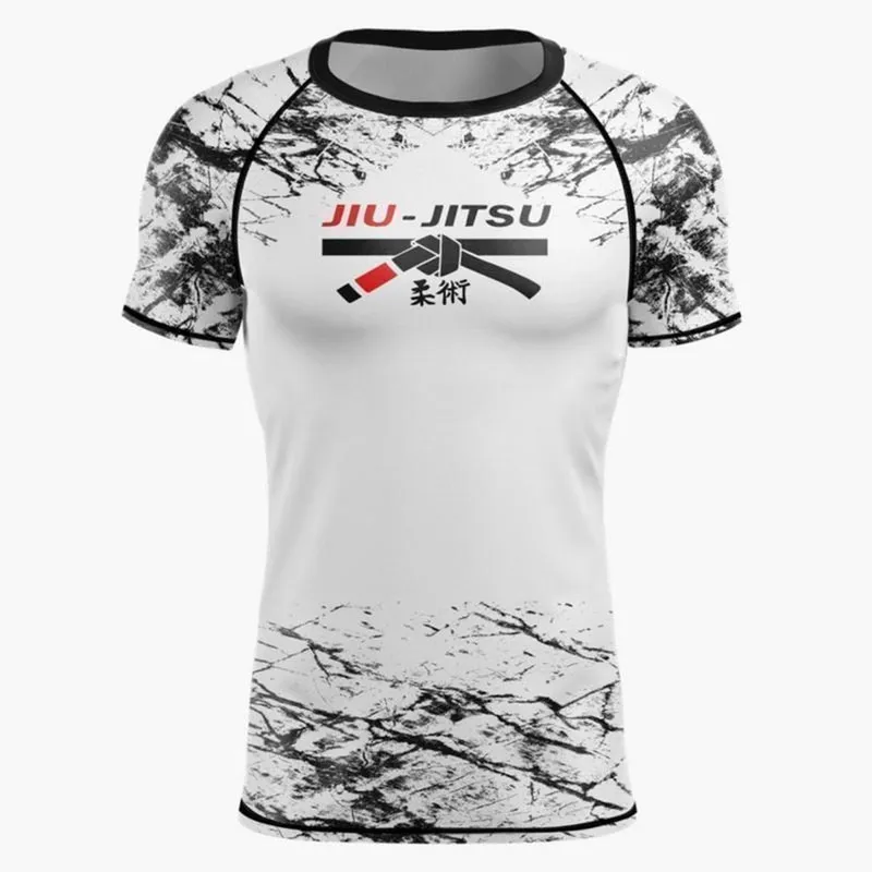 Camiseta Black Cat Sport Wear Jiu-Jitsu Rash Guard Segunda Pele Proteção Combat