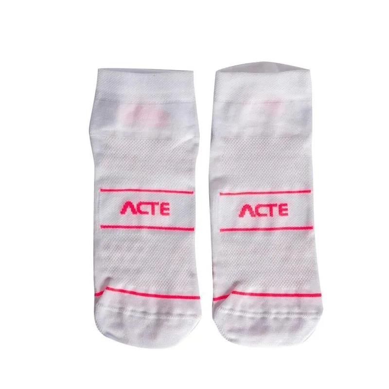 Meia de Hidroginástica Antiderrap 33/38 Branco/Rosa F15-BR Acte Sports