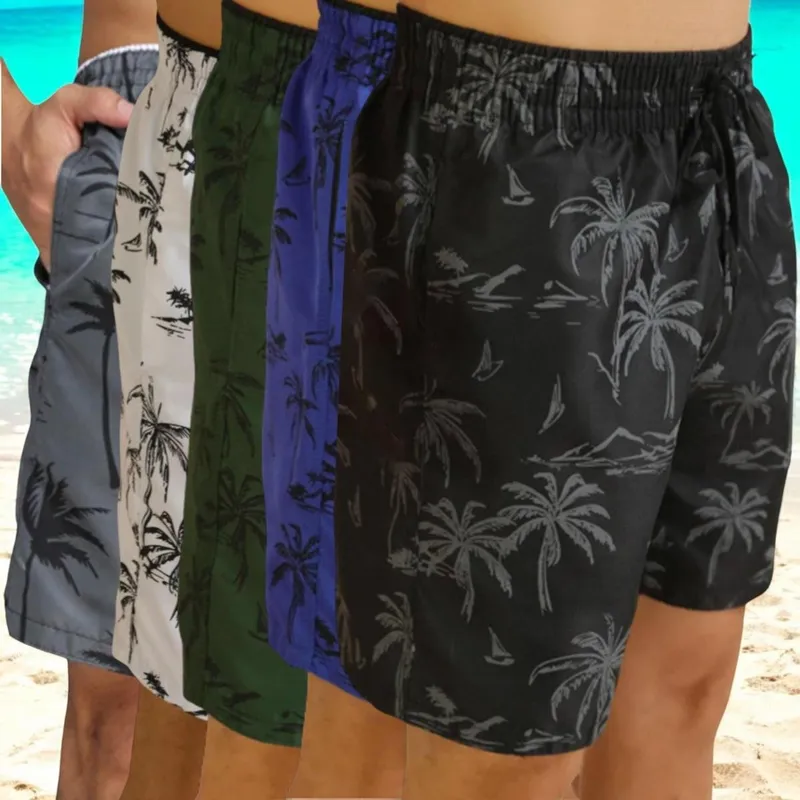 KIT 5 Shorts Bermuda COQUEIRO 1 Tactel Mauricinho Praia 1085