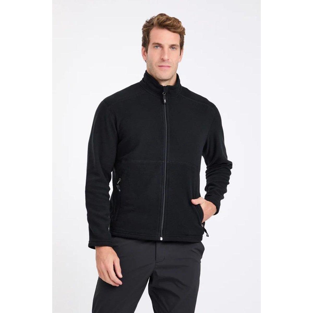 Jaqueta Solo Microfleece III Masculina Preta
