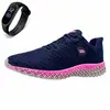 Tenis Academia Feminino Treino Caminhada de Amarrar Esporte Ortopêdico + Relógio