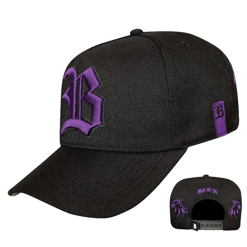 Boné BLCK Bat Wings Asas Morcego Aba Curva Snapback Original