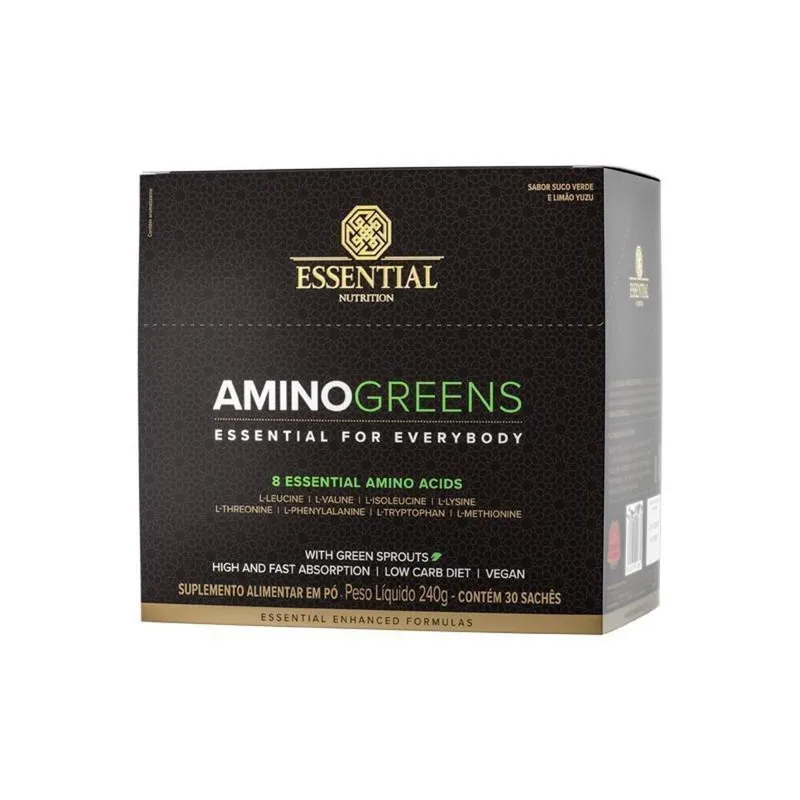Amino Greens (30 Sachês de 8g) Essential Nutrition