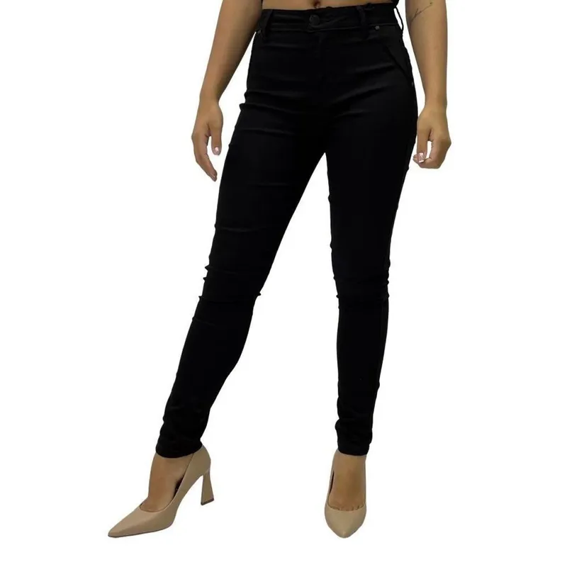 Calça Young Style Skinny em Sarja