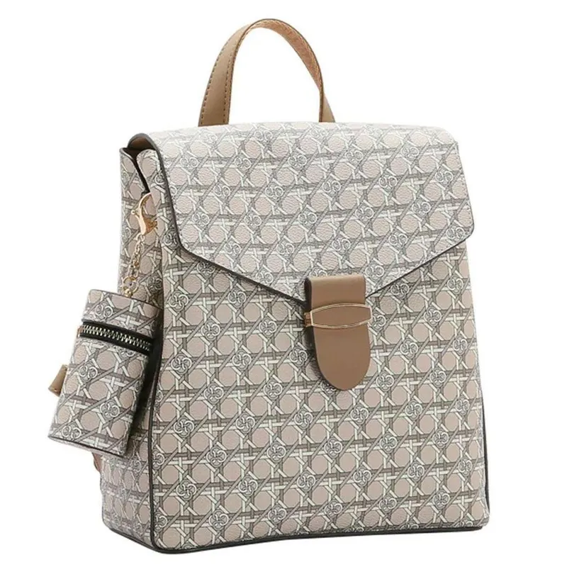 Mochila Feminina Monograma Tramas Chenson