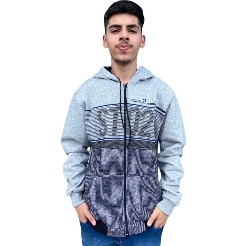 Blusa Moletom Masculina Overcore Aberta Com Zíper