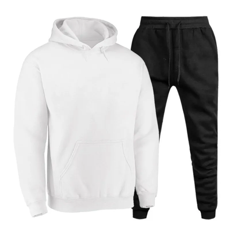 Conjunto Moletom Masculino Bolso Canguru Capuz Básico Macio