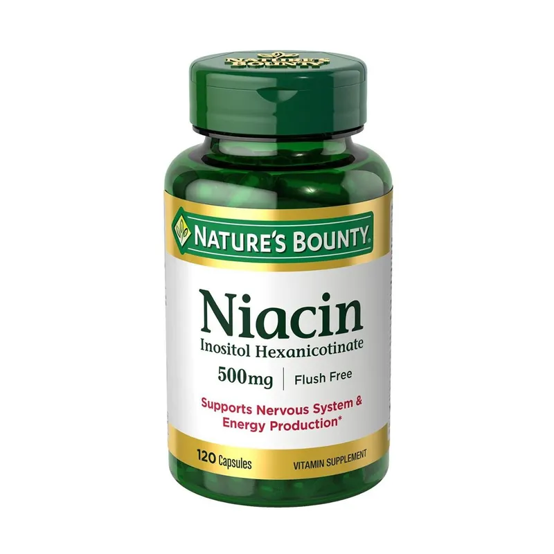 Suplemento Nature'S Bounty Niacina 500 Mg Flush Free 120 Cápsulas