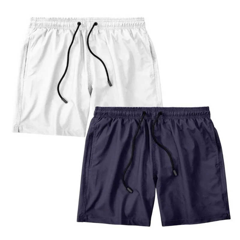 Kit 2 Shorts Masculino Bermuda Praia Academia Treino Esporte Shorts Gênero:Homem;Tamanho:G;Cor: