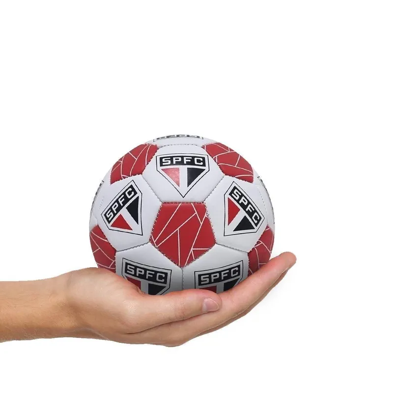 MINI BOLA OFICIAL SAO PAULO SPFC-MINI-1 - BRANCO/VERMELHO 1