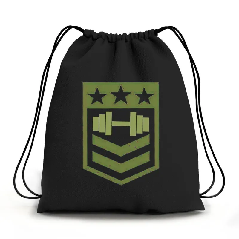 MOCHILA IMPERMEAVEL ESPORTIVA UNICO - BODYSHOPPING (MILITAR - PRETO)