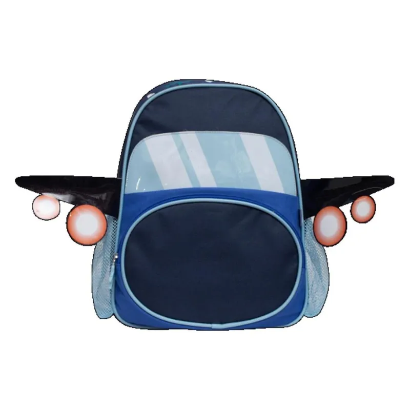 Mochila Escolar Infantil Yins Avião 14pol. Menino - Ref YS42278