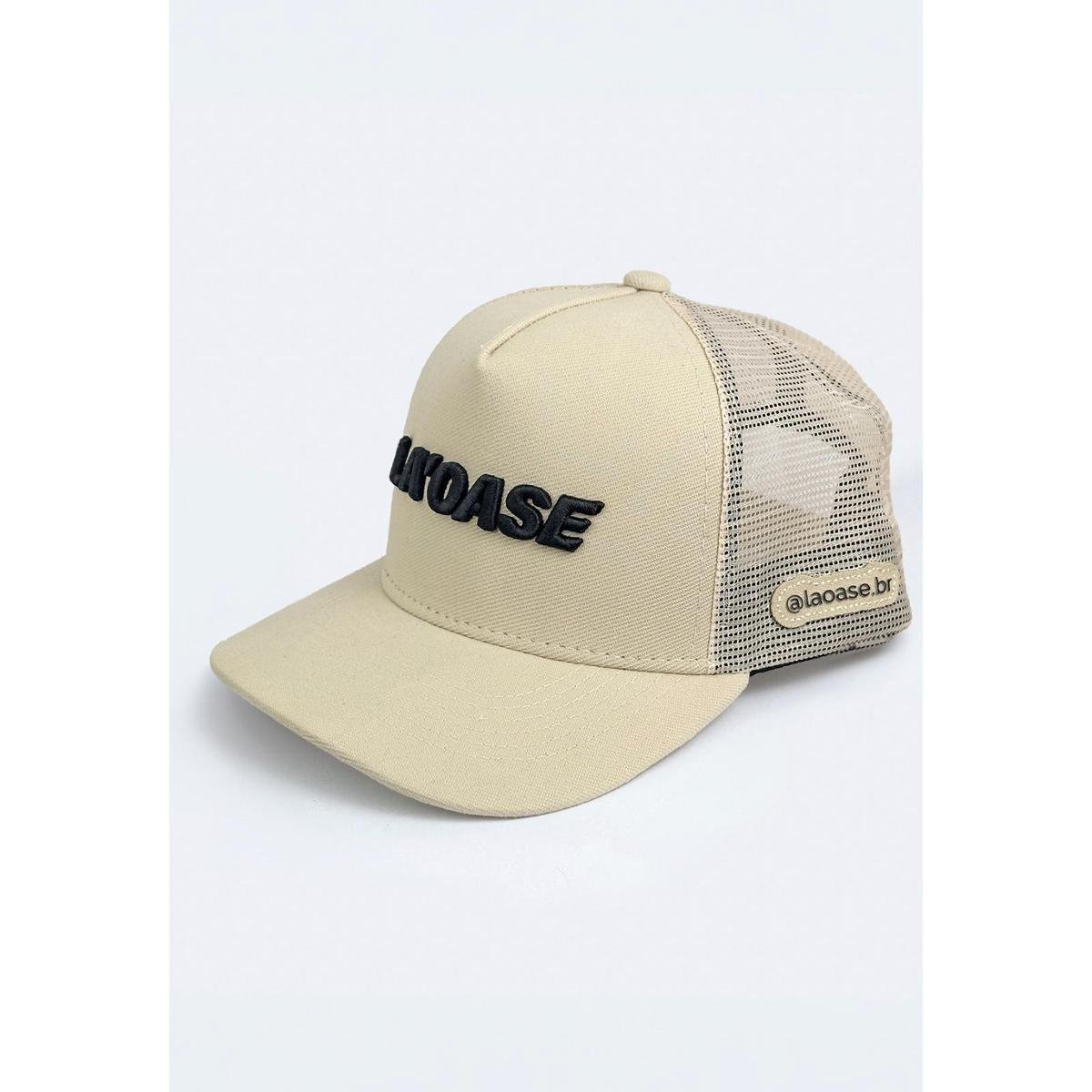 Boné Trucker Aba Curva Bege La'Oase