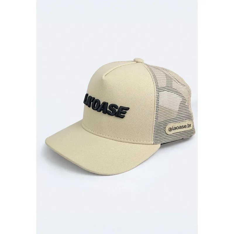 Boné Trucker Aba Curva Bege La'Oase