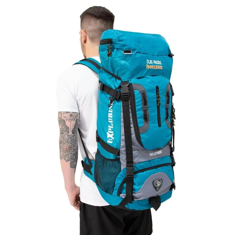 MOCHILA ESPORTES 75L GRANDE TREKKING CAMPING MOCHILÃO