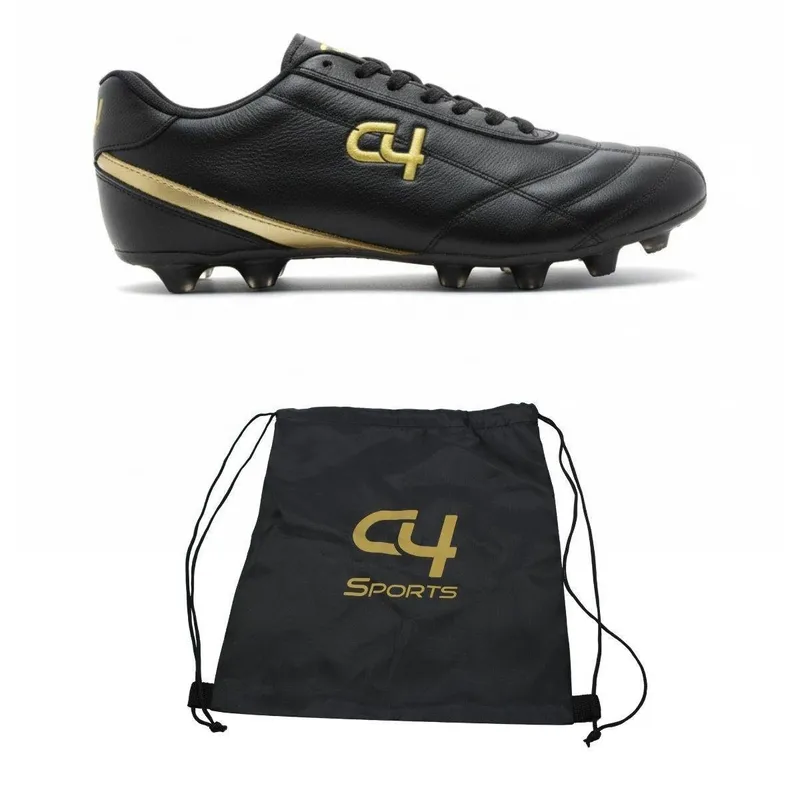 Chuteira Masculina de Campo para Pratica de Futebol Com Saco Para Transportar C4 Sports