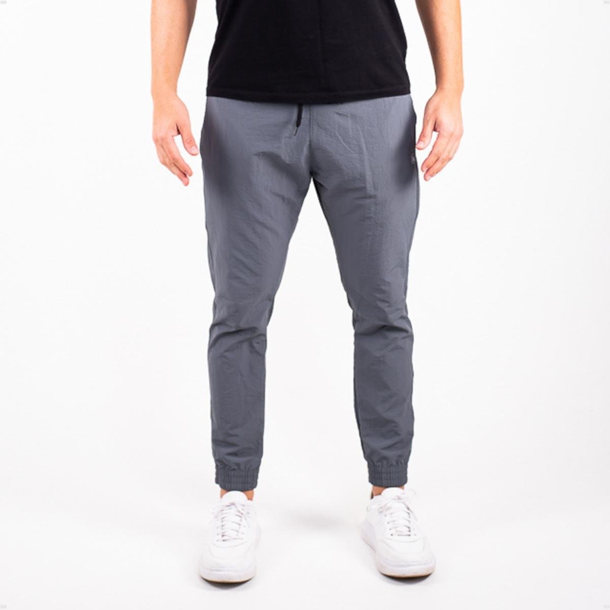 Calça Jogger Masculina Super Skinny Tecido Poliamida - P - Azul Marinho