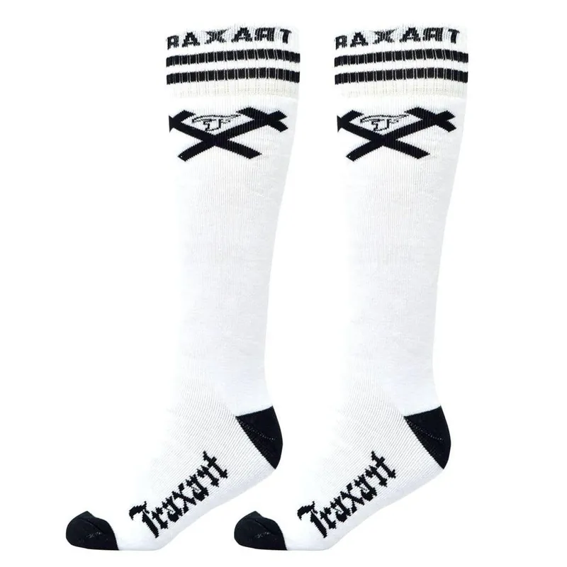 Meia Traxart Inline Preta com 'X' Branca DZ-233