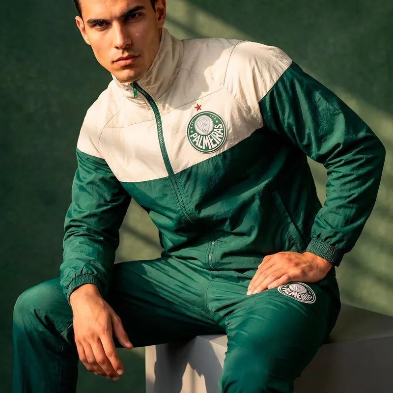 Agasalho Palmeiras Windbreaker Classic Verde Masculino