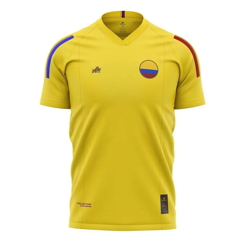 Camisa Colômbia Eurodry Amarela Original Rinno Class Futebol