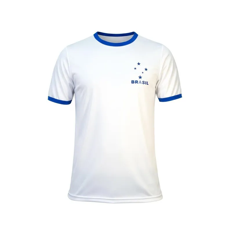 Camisa Brasil Uniforme 3 Torcedor Estrela Branco - Masculino