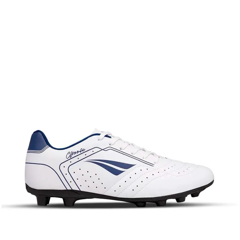 Chuteira Infantil Penalty Campo Classic Y-1 Branco/Marinho