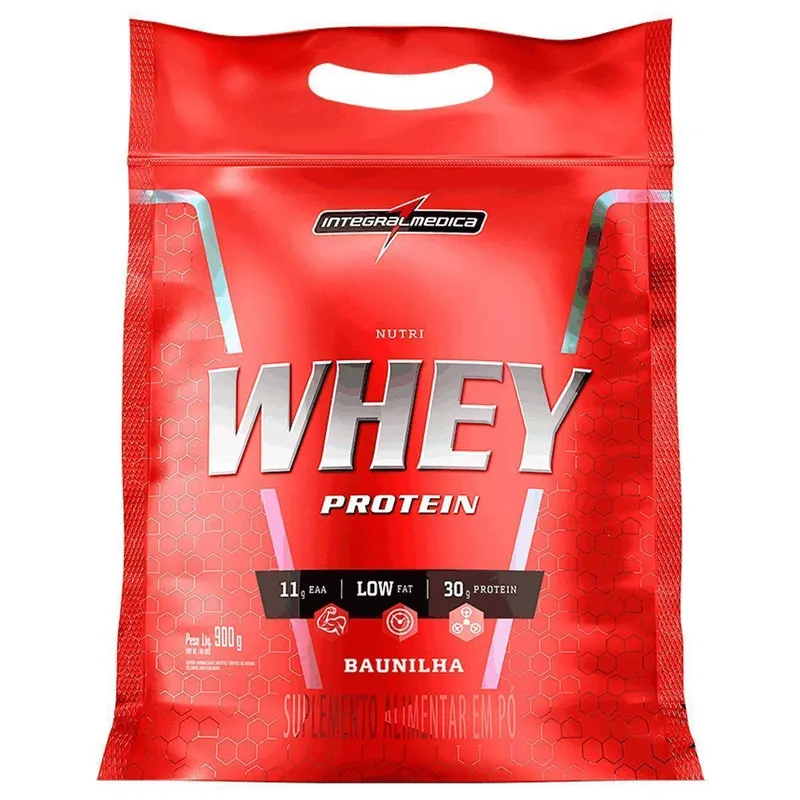 Whey Protein Nutri Isolado Concentrado Baunilha 900g Refil - Integralmedica