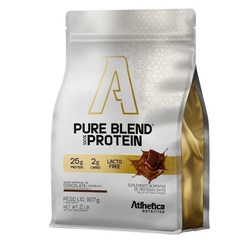 Whey Isolado Blend Zero Lactose 907g Chocolate - Atlhetica