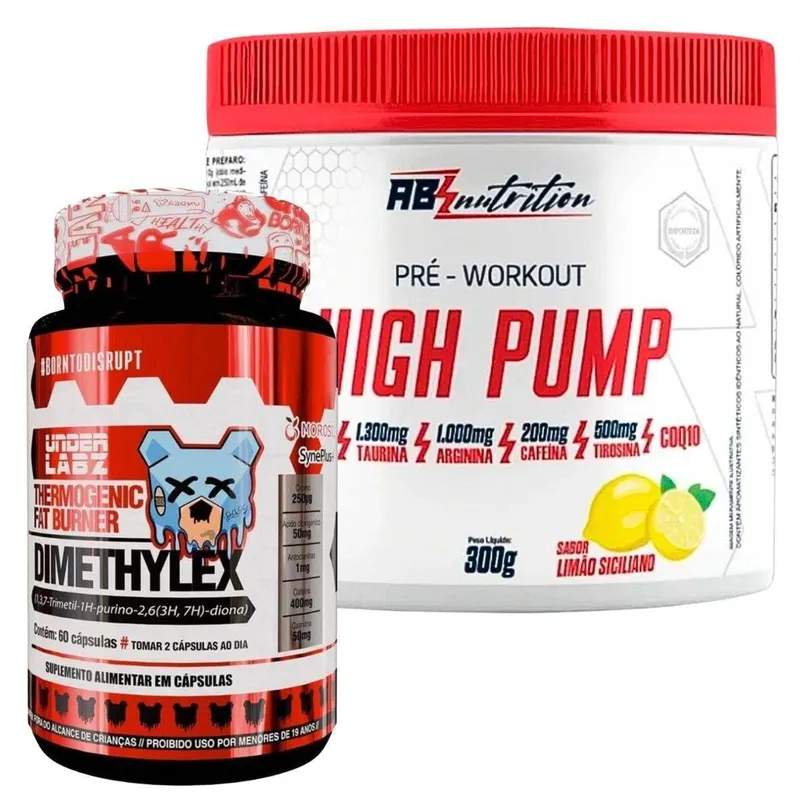 Kit Termogênico Dimethylex + Pré-Treino Absolut Nutrit 300g